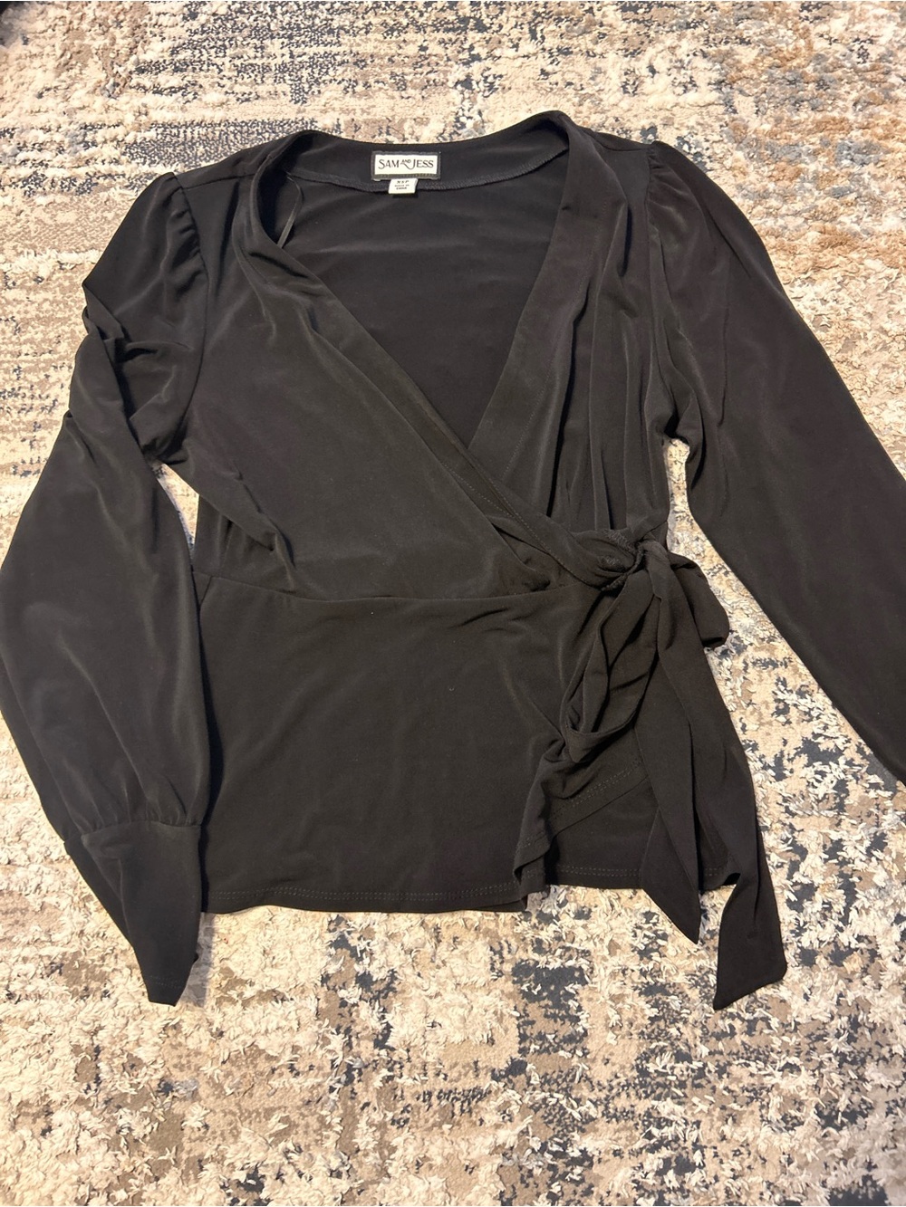 Black wrap top